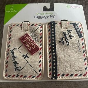 MIAMICA 2 piece luggage tag set